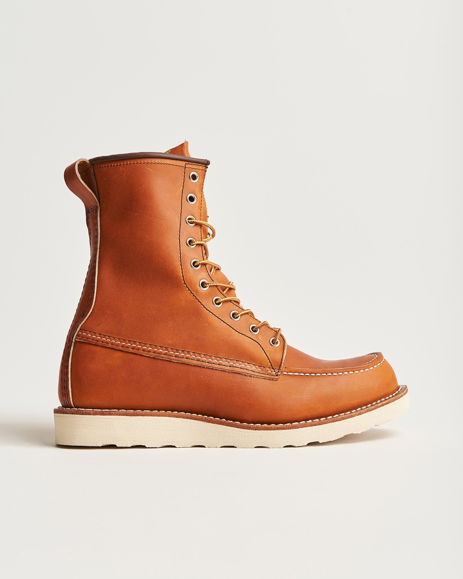 Red Wing Shoes Moc Toe High Boot Oro Legacy Leather – Braun