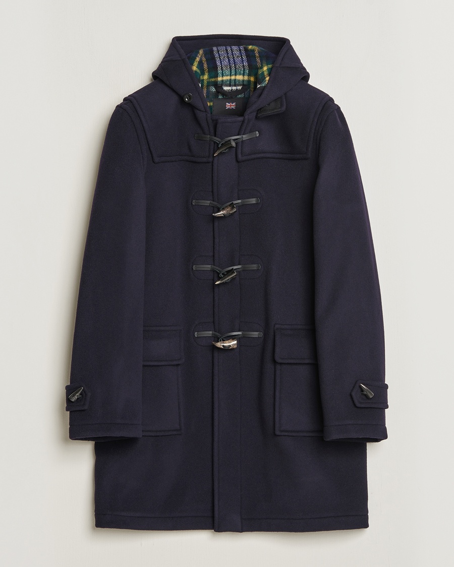 Gloverall Morris Duffle Coat Navy/Dress Gordon – Blau