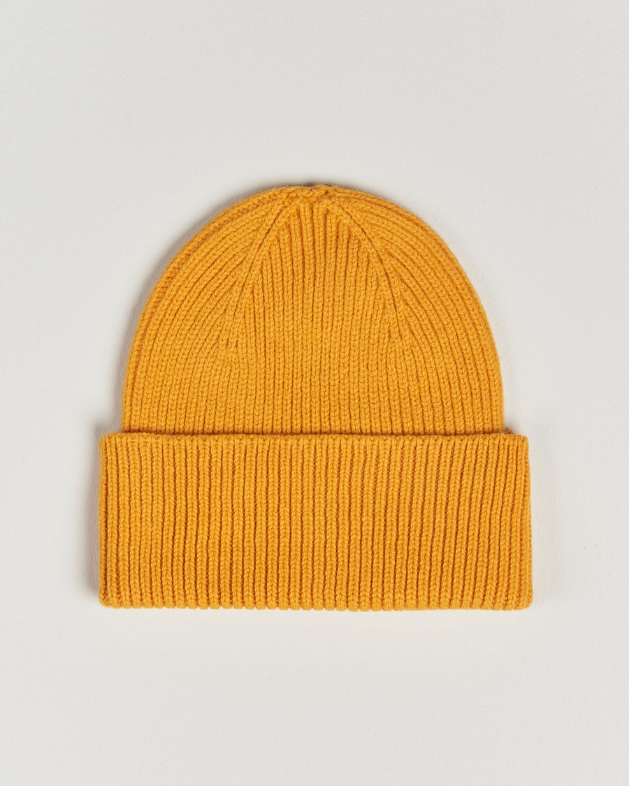 Colorful Standard Merino Wool Beanie Burned Yellow – Gelb