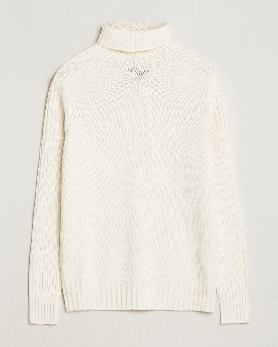 Gran Sasso Rainwool Rollneck White – Weiß