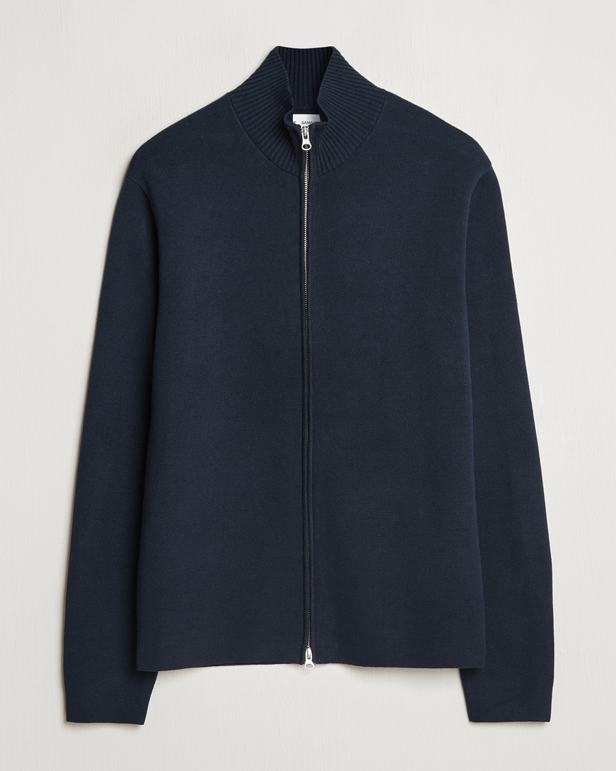 Samsøe Samsøe Niklas Full Zip Salute Navy – Blau
