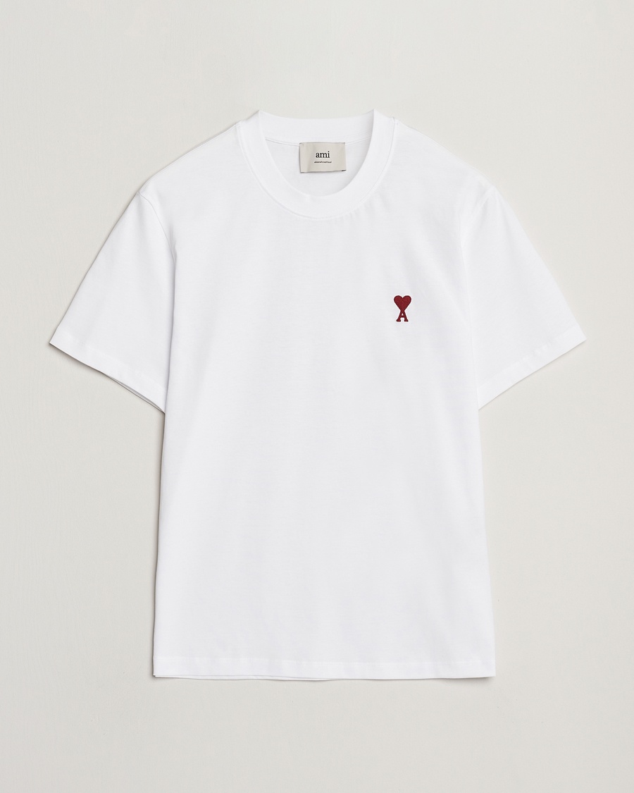 AMI Heart Logo T-Shirt White – Weiß