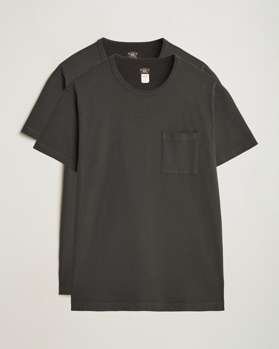 RRL 2-Packet Pocket Tee Black – Schwarz