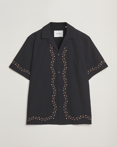 LES DEUX Lesley Embroidery Short Sleeve Shirt Black – Schwarz
