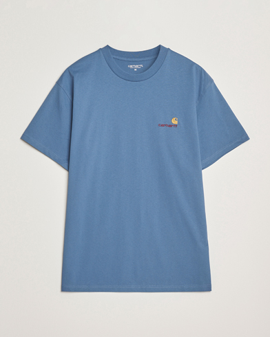 Carhartt WIP American Script Short Sleeve T-Shirt Sorrent – Blau