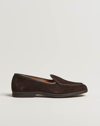 Myrqvist Ängby Walker Loafer Dark Brown Suede – Braun