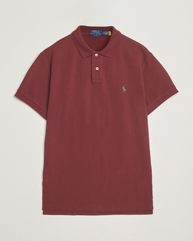 Polo Ralph Lauren Slim Fit Polo Red Wine – Rot