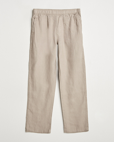 Samsøe Samsøe Jabari Linen Drawstring Trousers Greige – Beige