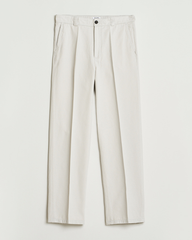 Filippa K Cotton Chino Trousers Chalk Grey – Beige