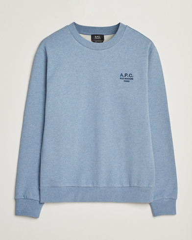 A.P.C. Rue Madame Sweatshirt Blue Melange/Navy – Blau