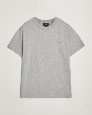 A.P.C. Embroidered APC T-Shirt Heather Grey – Grau
