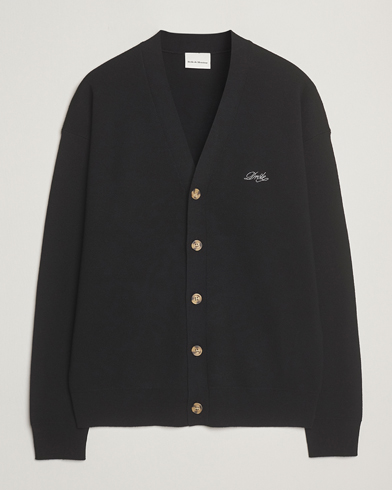 Drôle de Monsieur Merino Knitted Cardigan Black – Schwarz