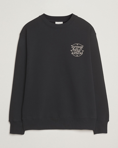 Drôle de Monsieur Slogan Tresses Sweatshirt Black – Schwarz