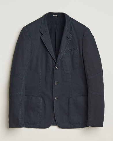 Massimo Alba Gstaad Bull Cotton Jacket Navy – Blau