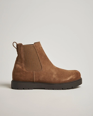 BIRKENSTOCK Highwood Suede Chelsea Boot Dark Tea – Braun