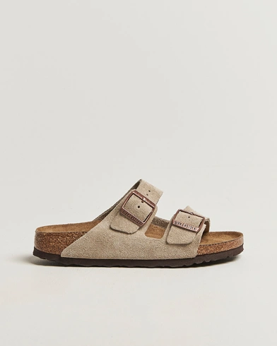 BIRKENSTOCK Woman Arizona Soft Footbed Taupe Suede – Beige