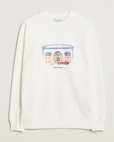 Drôle de Monsieur Palace Sweatshirt Off White – Weiß