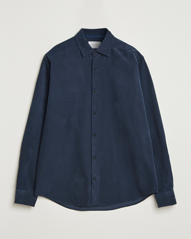 Eton Casual Fit Corduroy Shirt Navy – Blau