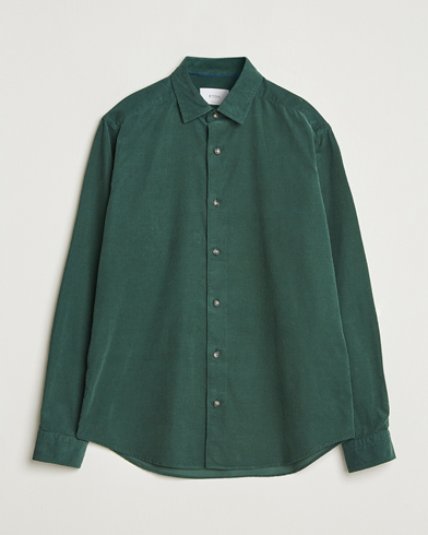 Eton Casual Fit Corduroy Shirt Dark Green – Grün