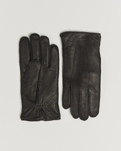 GANT Cashmere Lined Leather Glove Black – Schwarz