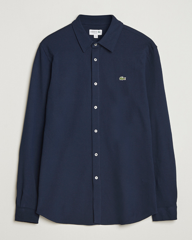Lacoste Slim Fit Cotton Piqué Shirt Navy – Blau