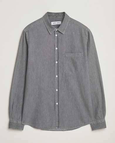 Samsøe Samsøe Ryan Chambray Shirt Light Grey – Grau