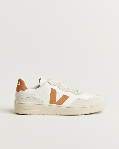 Veja V-90 Sneaker Extra White/Umber – Weiß