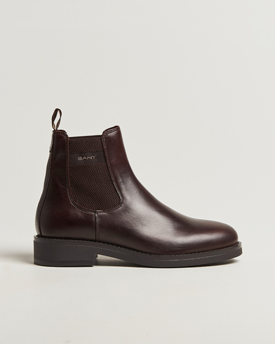 GANT Prepdale Leather Chelsea Boot Dark Brown – Braun