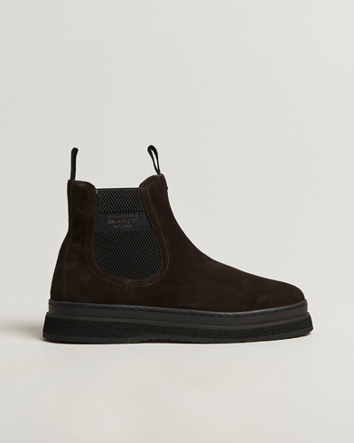 GANT Blistown Shearling Suede Chelsea Boot Espresso Brown – Braun