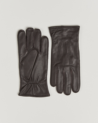 J.Lindeberg Milo Leather Glove Mole – Braun