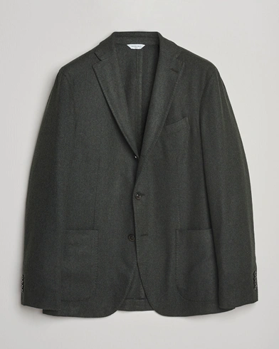 Boglioli K Jacket Wool Herringbone Blazer Hunting Green – Grün