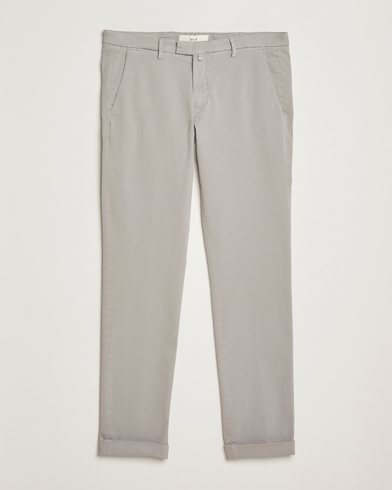 Briglia 1949 Slim Fit Cotton Stretch Chino Light Grey – Grau