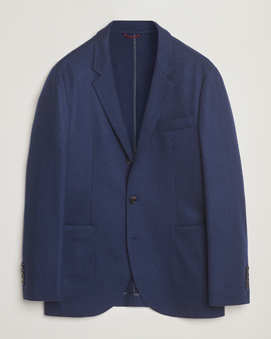 Brunello Cucinelli Cashmere Jersey Blazer Navy – Blau