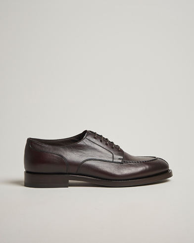 Brunello Cucinelli Moc Toe Derby Dark Brown Calf – Braun