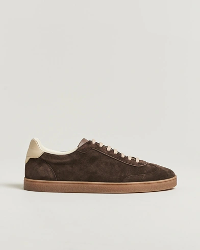 Brunello Cucinelli Classic Sneakers Dark Brown Suede – Braun