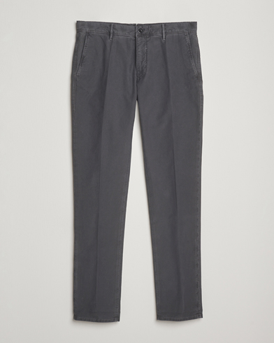 Incotex Slim Fit Garment Dyed Slacks Dark Grey – Grau