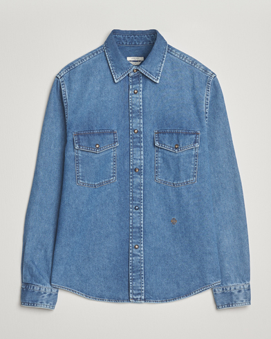 Jacob Cohën Pocket Denim Overshirt Mid Blue – Blau