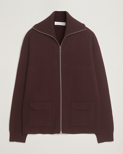 Lanvin Cashmere Cardigan Jacket Bacchus – Rot