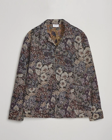 LES DEUX Hugh Jacqurad Overshirt Black – Mehrfarbig