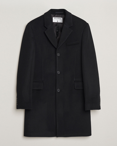 Filippa K William Wool Coat Black – Schwarz