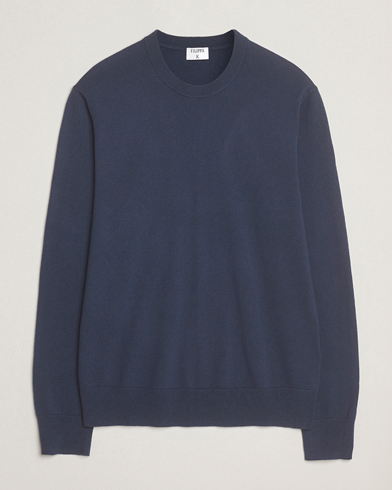 Filippa K Cotton Merino Knitted Sweater Dusk Blue – Blau