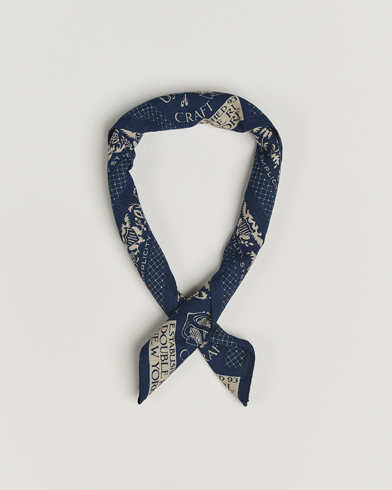 RRL Ried Bandana Indigo/Cream – Blau