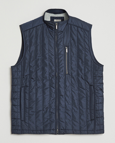 Stenströms Nylon Quilted Light Padded Vest Navy – Blau
