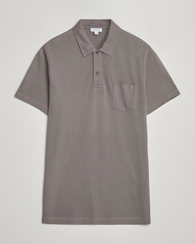 Sunspel Riviera Polo Shirt Iron Grey – Grau