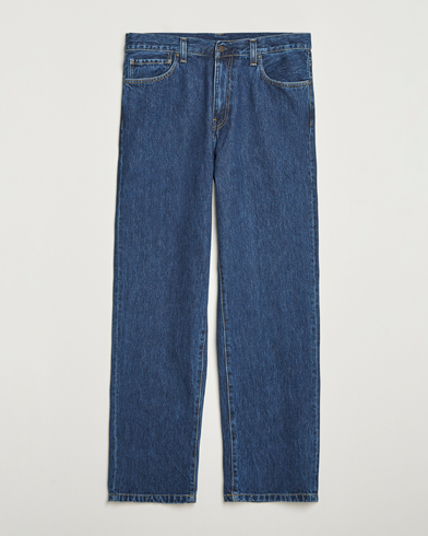 Carhartt WIP Aaron Pant Smith Denim Stone Wash – Blau