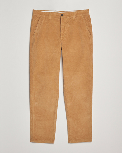 KnowledgeCotton Apparel Chuck Regular Cord Trousers Cinamon – Braun