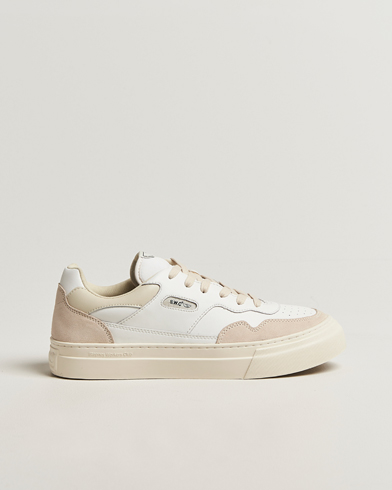 Stepney Workers Club Pearl Leather/Suede Mix Sneaker Spring White – Weiß