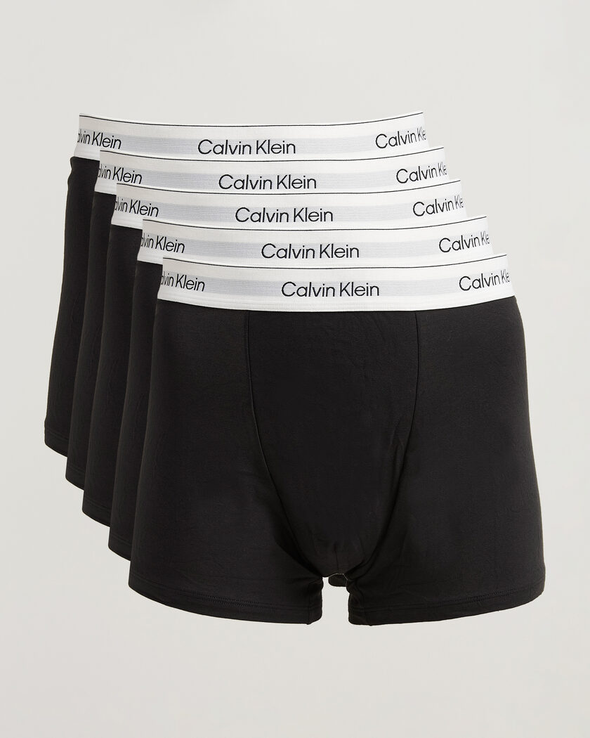 Calvin Klein 5-Pack Icon Cotton Stretch Relaxed Trunk Black – Schwarz