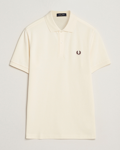 Fred Perry Plain Polo Shirt Ecru – Weiß