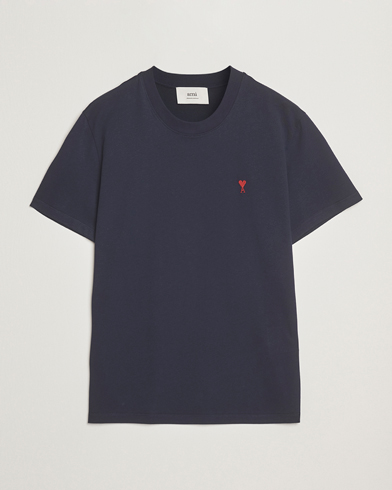 AMI Heart Logo T-Shirt Night Blue – Blau